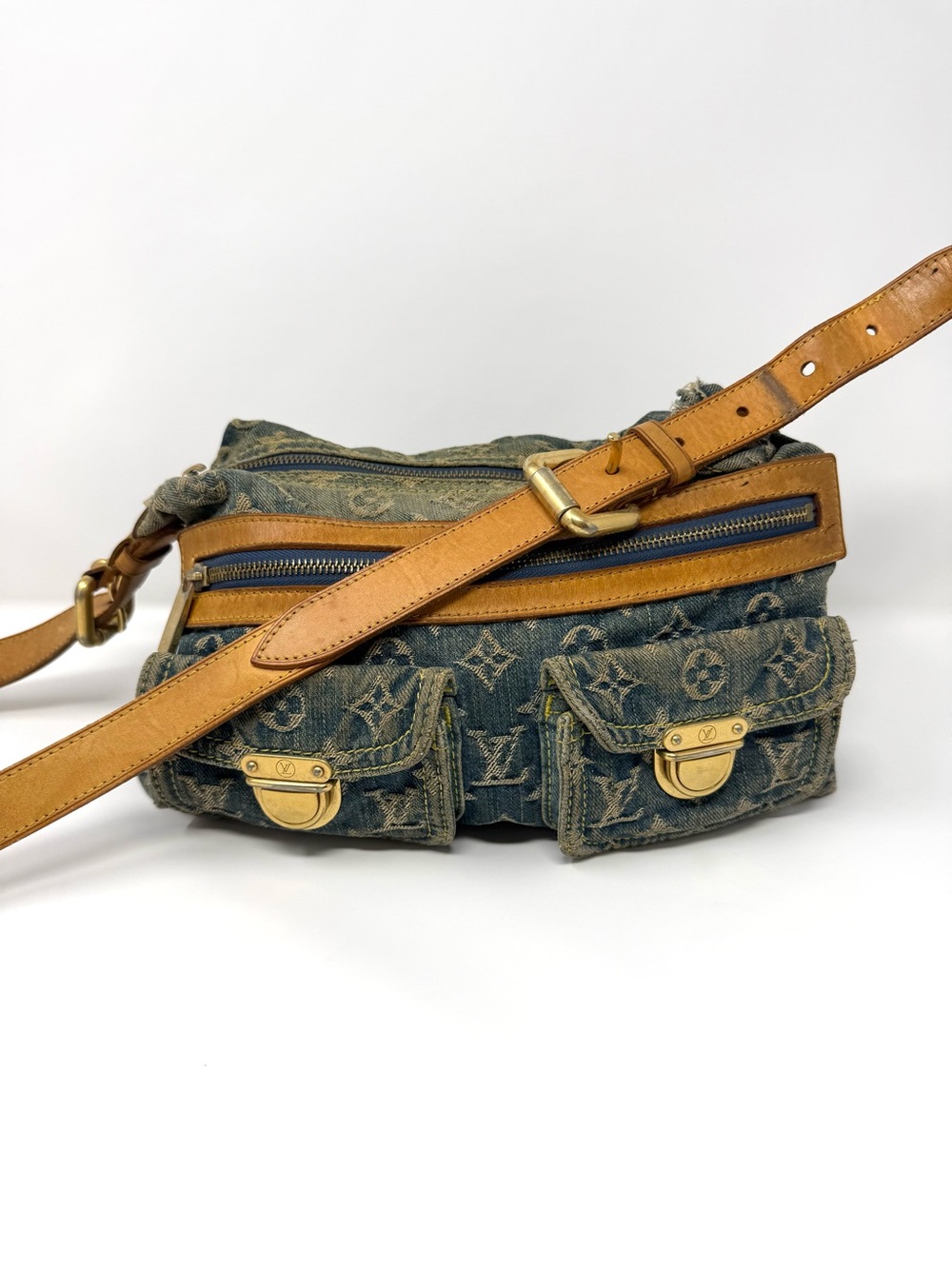 Louis Vuitton Monogram Denim Baggy PM Blue Limited Edition